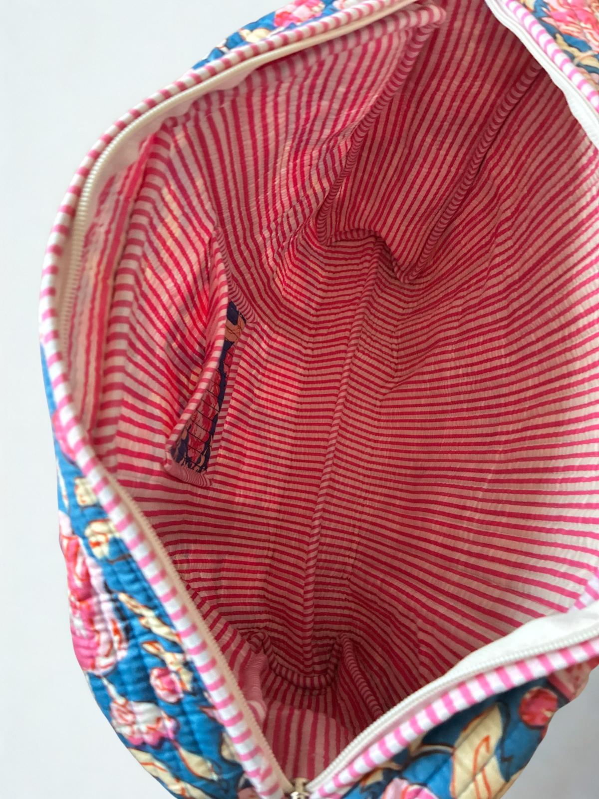 Bloom Ruffle Quilted Cotton Tote Bag