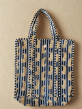 Leopard Quilted Cotton Tote Bag