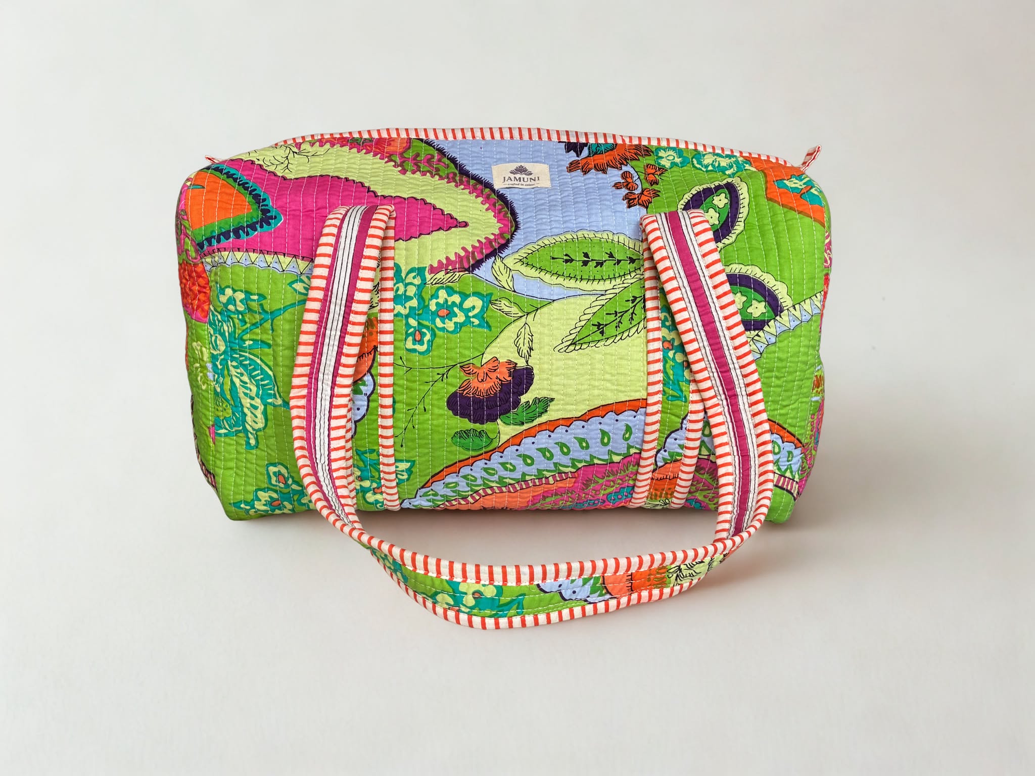 Tropical Garden Quilted Duffle Bag