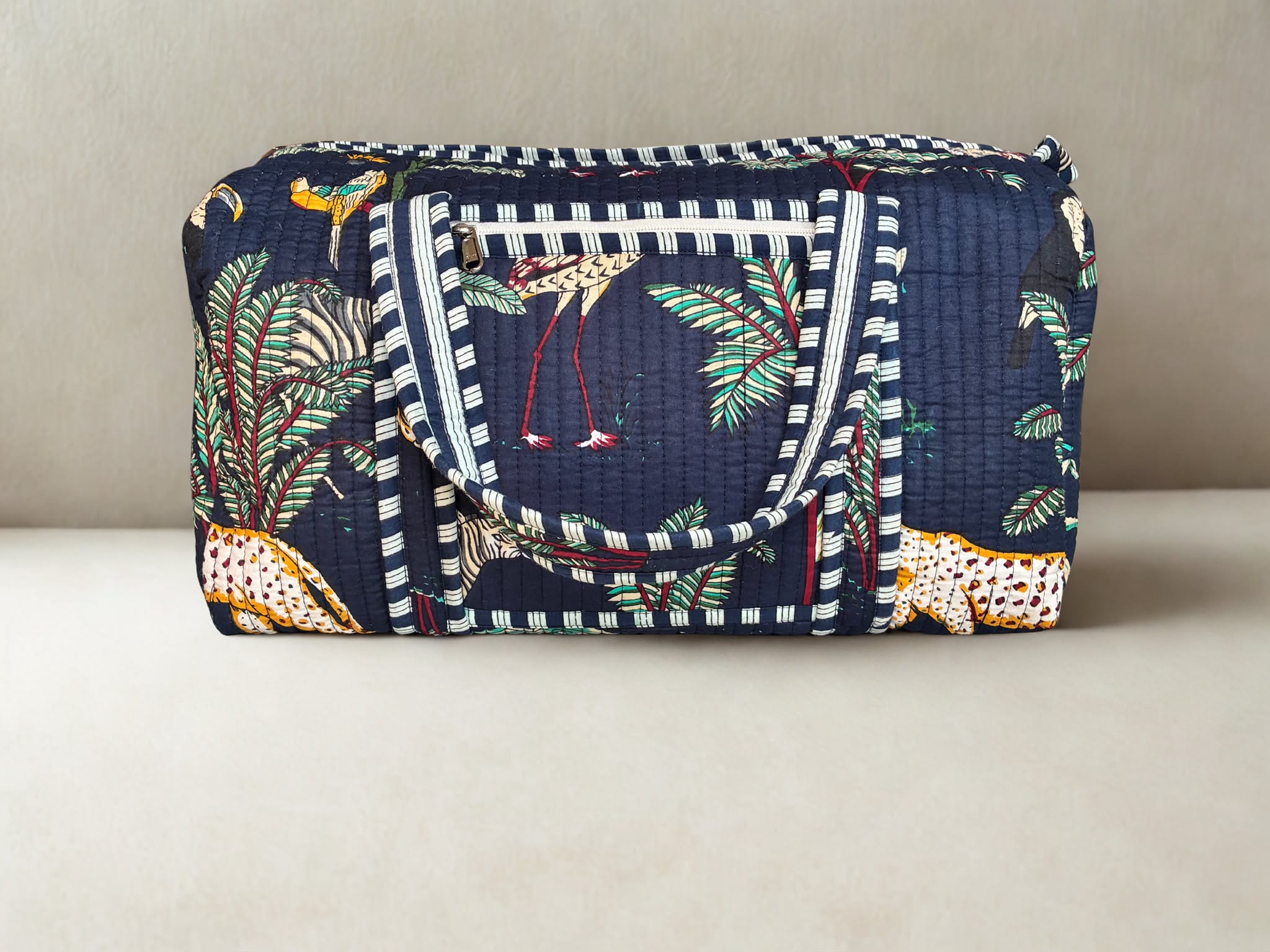Midnight Safari Quilted Duffle Bag