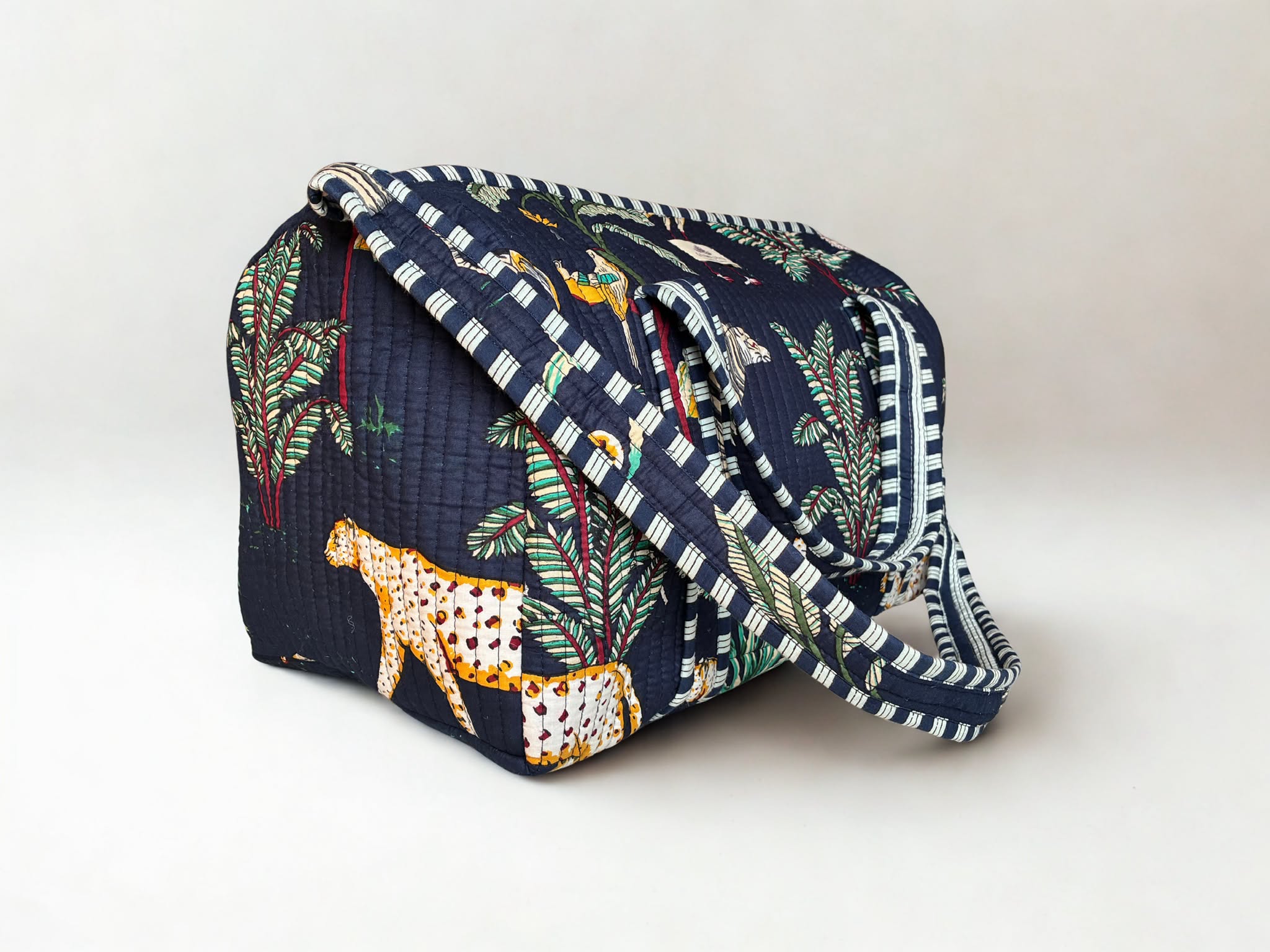 Midnight Safari Quilted Duffle Bag