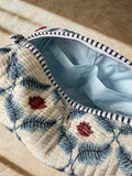 Ivory Fern Velvet Pouch Set (Set of 3)