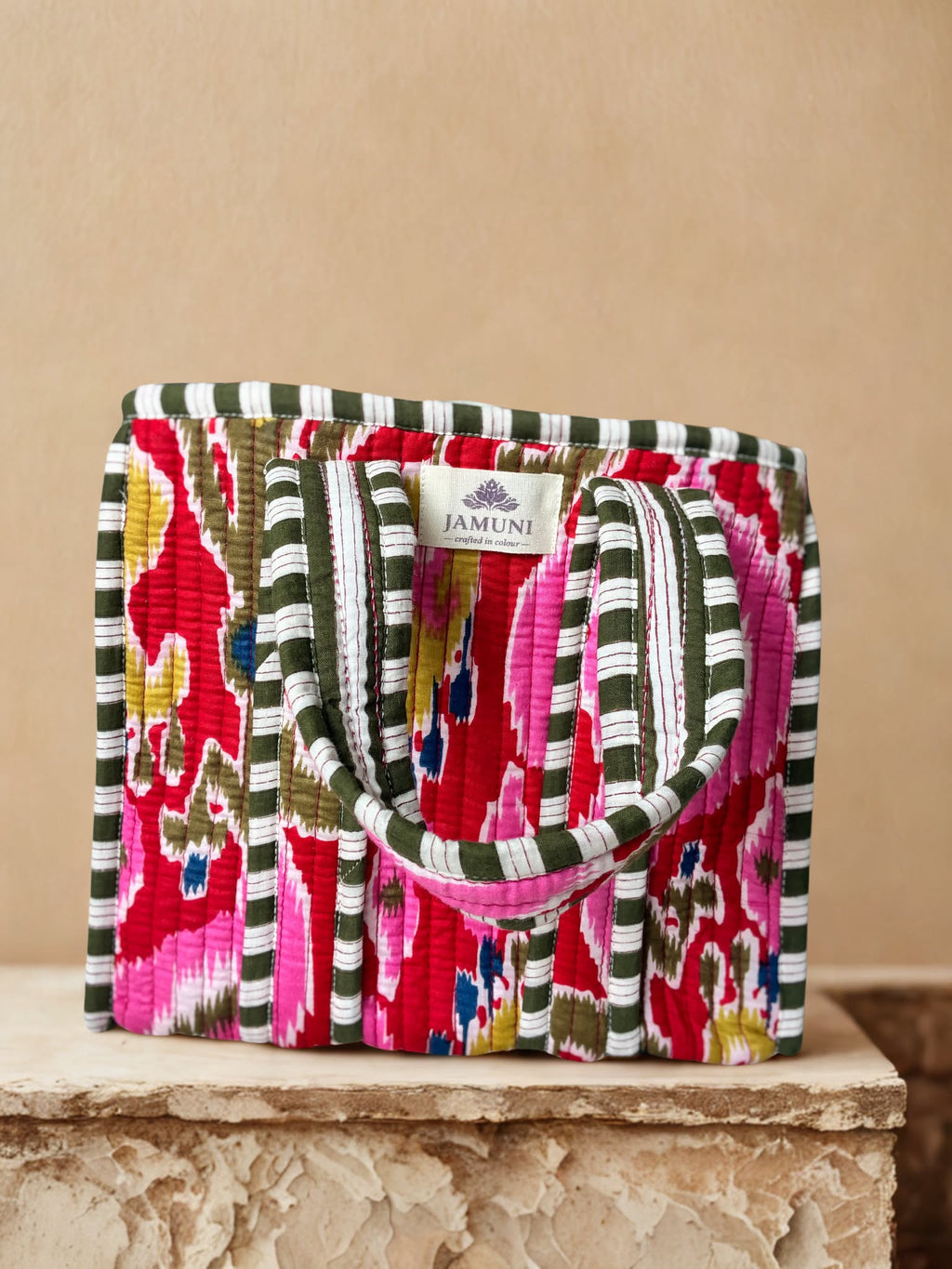Mini Tote – Pink Ikat