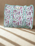 Aqua Paisley Quilted Cotton Tote
