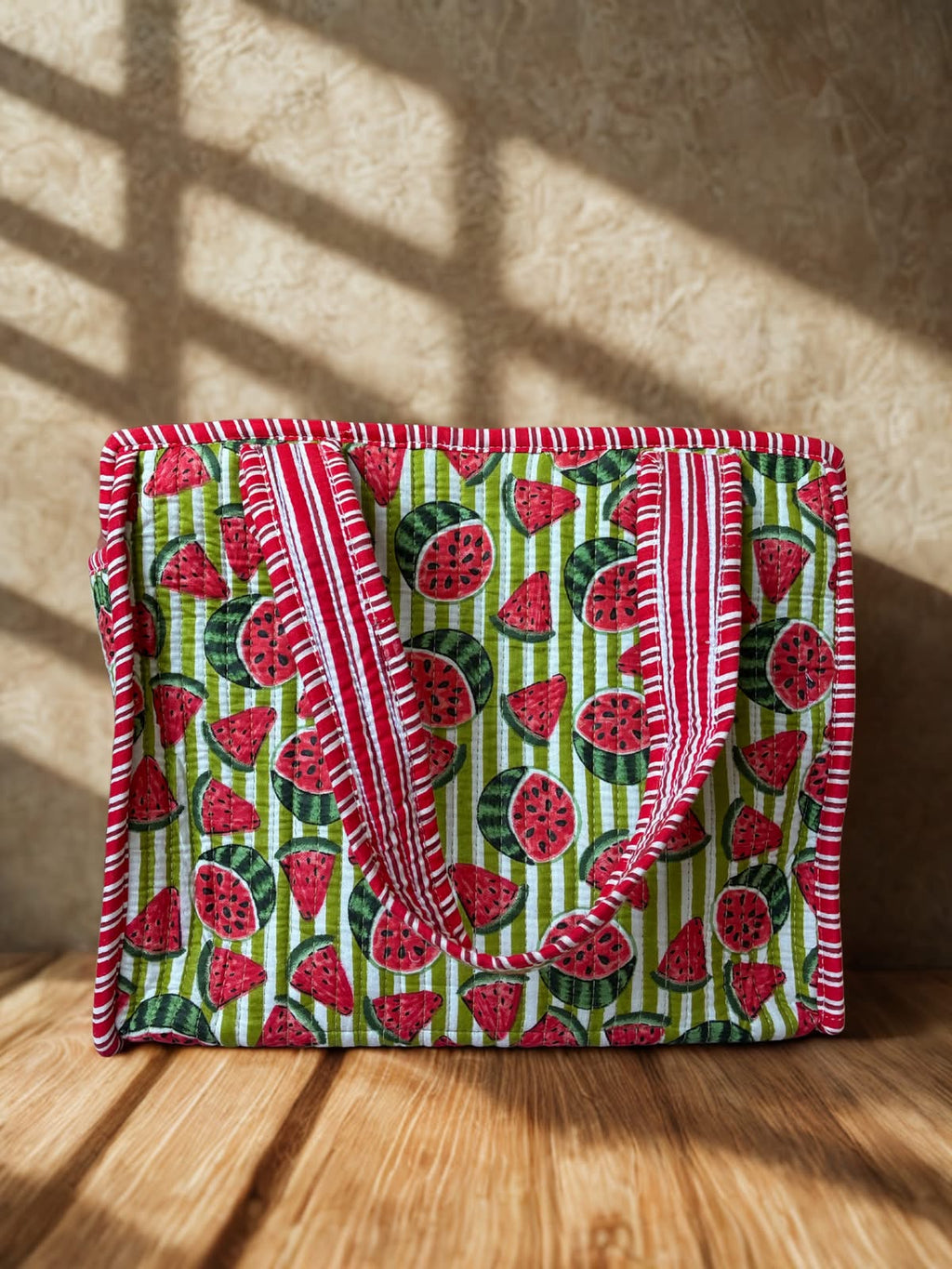 Watermelon Zipper Small Tote Bag