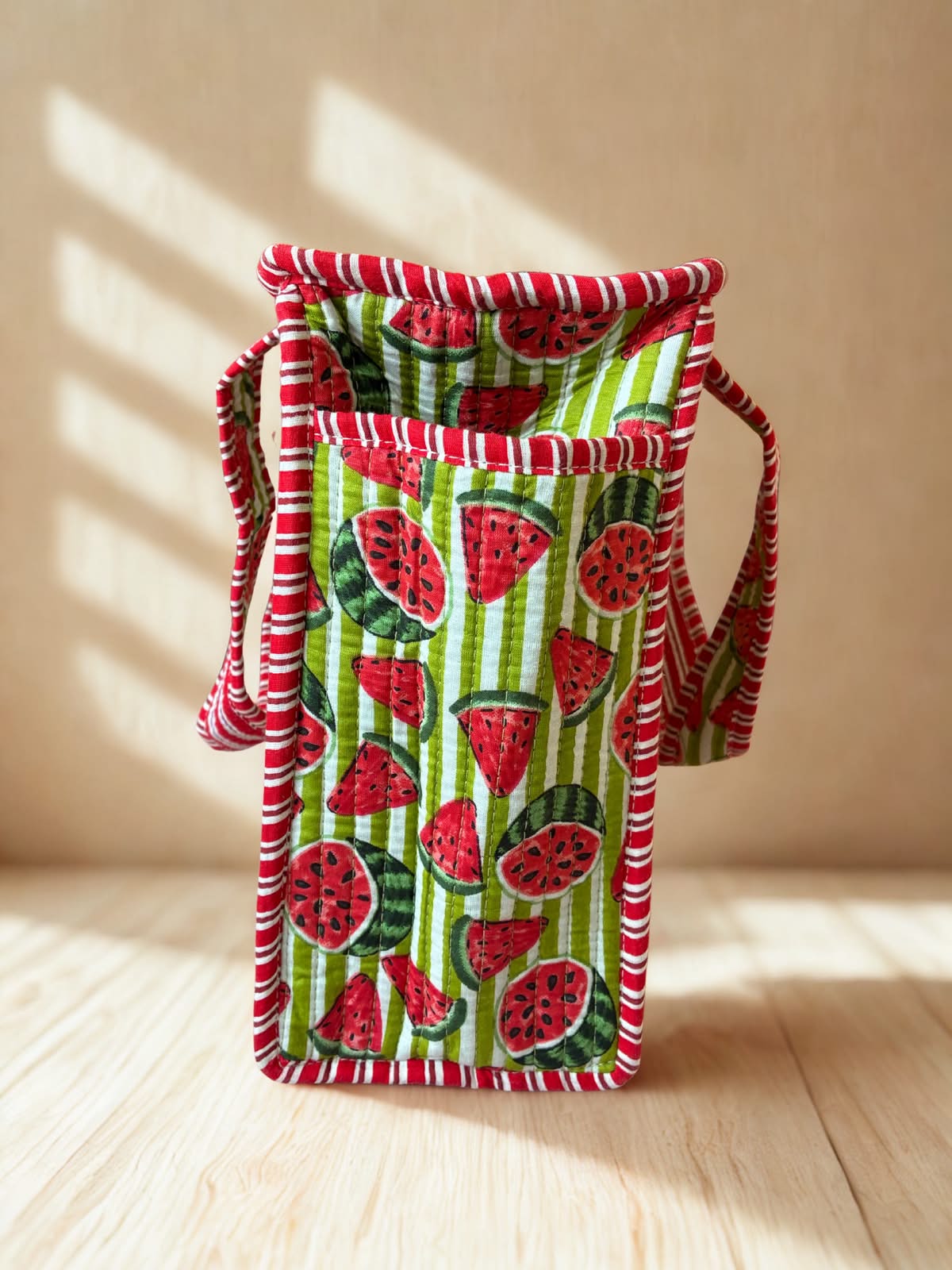 Watermelon Zipper Small Tote Bag