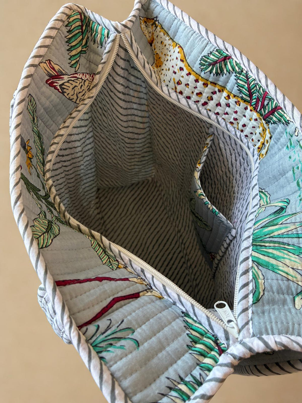 Safari Quilted Cotton Tote Bag