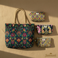Velvet Tote + Quilted Pouch Set of 3